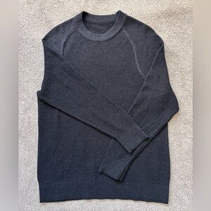 Mens Lululemon Textured Knit Crewneck Sweater EUC Like NEW Oversized Fit